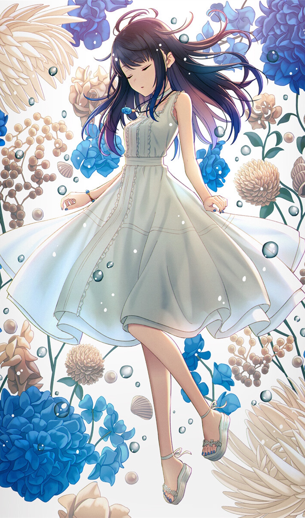 沉于深海,坠于星辰,而后涅槃重生!p站二次元系列精美插画图集