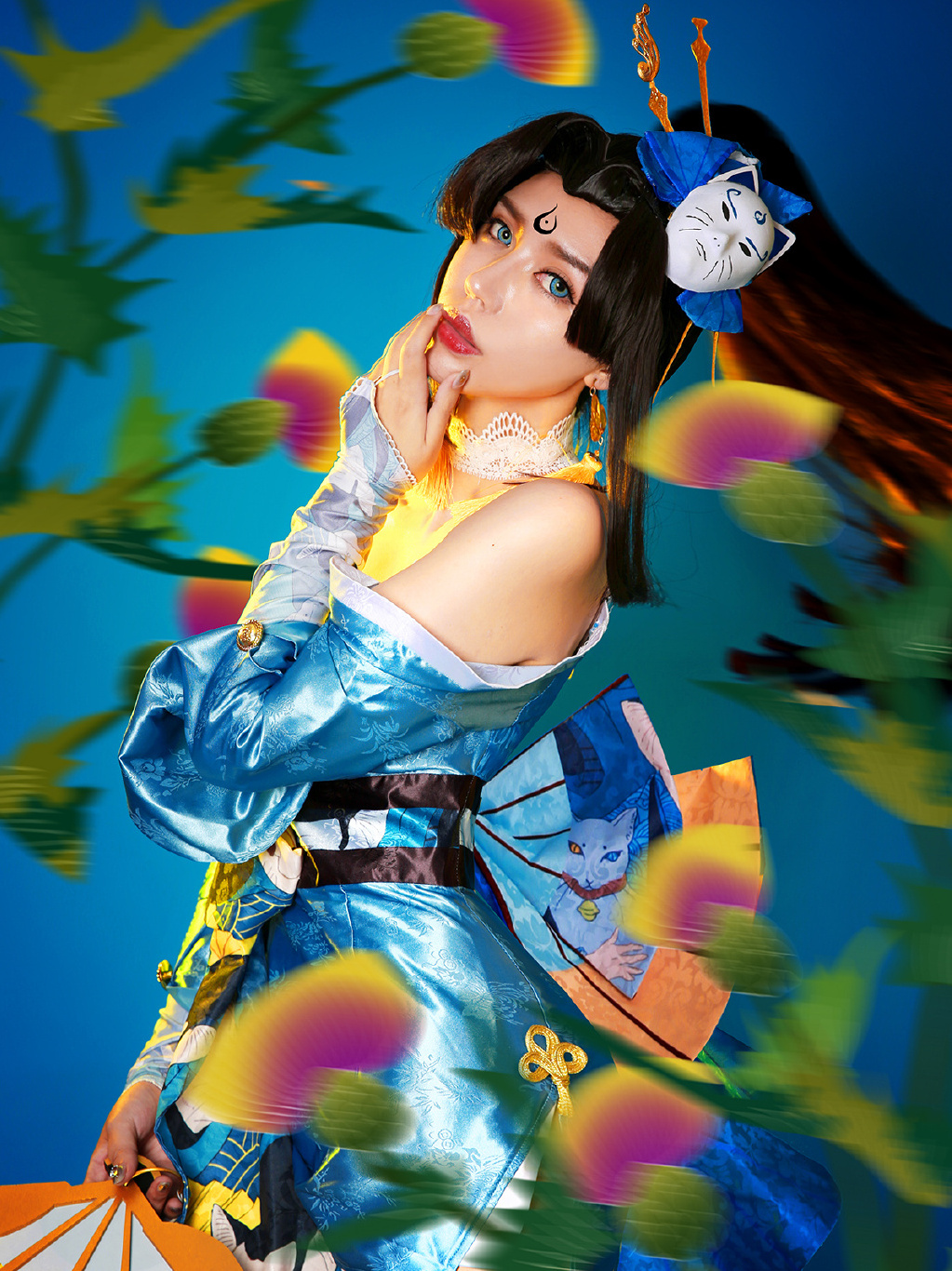 王者荣耀不知火舞魅语cos:我听到了你的心跳哦