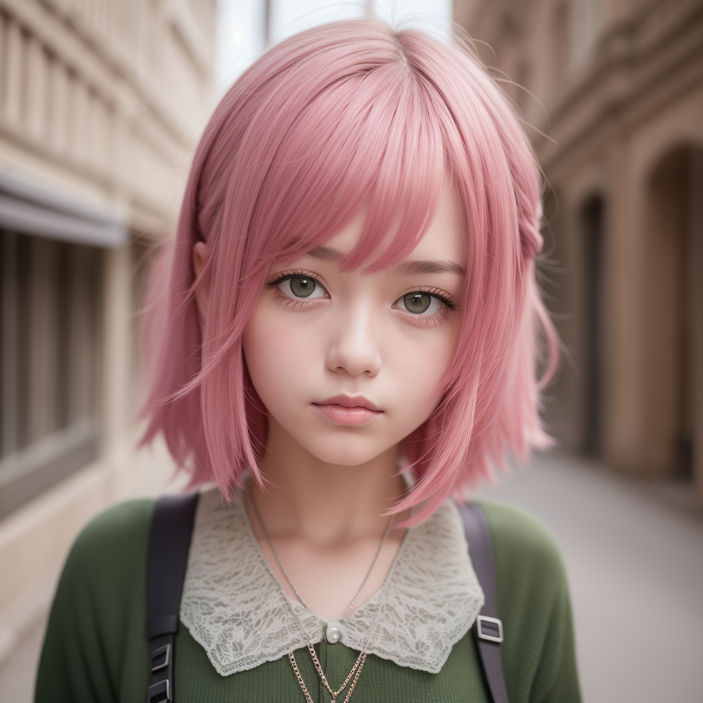 ai作画:粉色少女