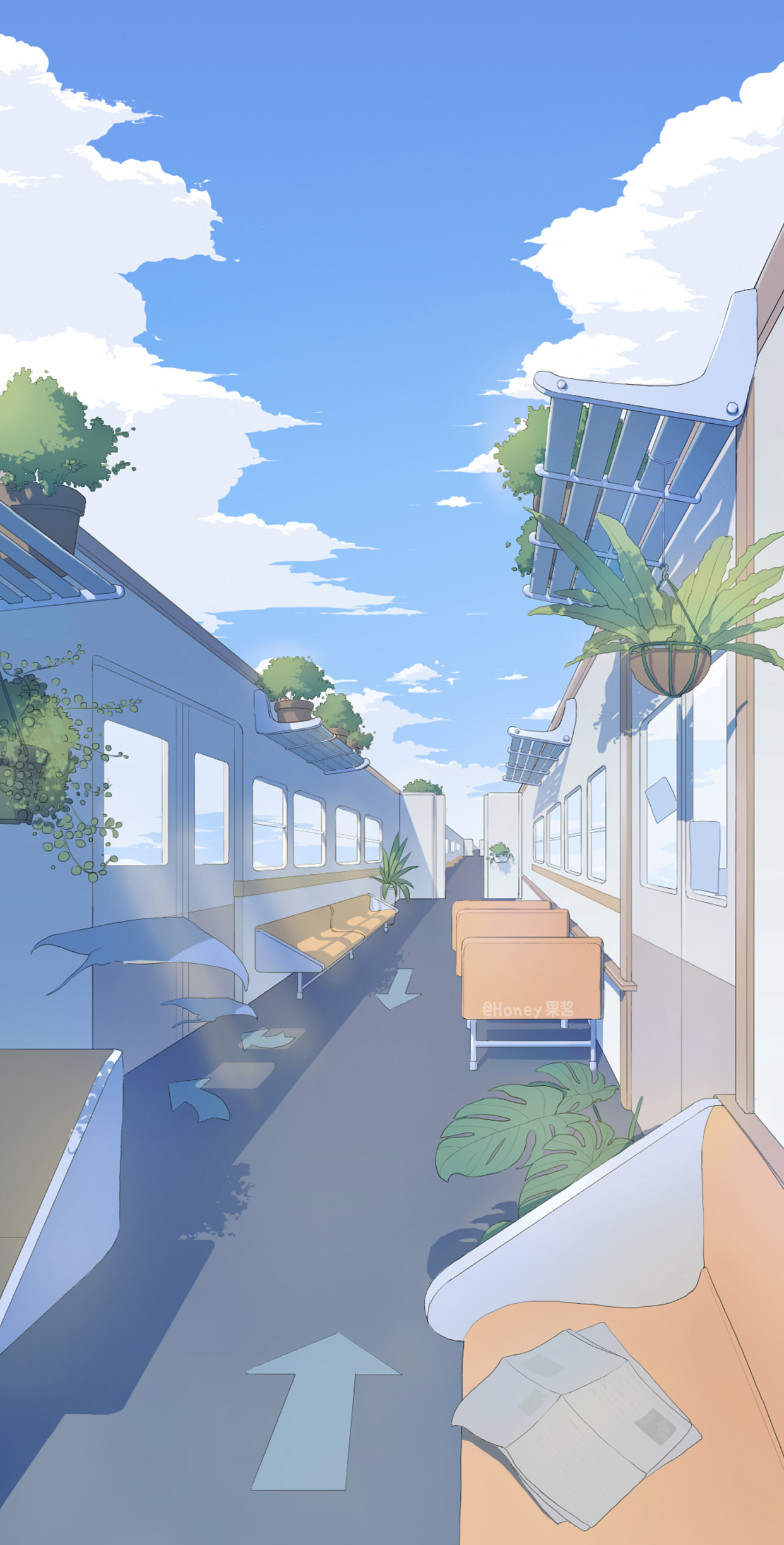 唯美治愈日系壁纸,宁静的海边小镇(三)