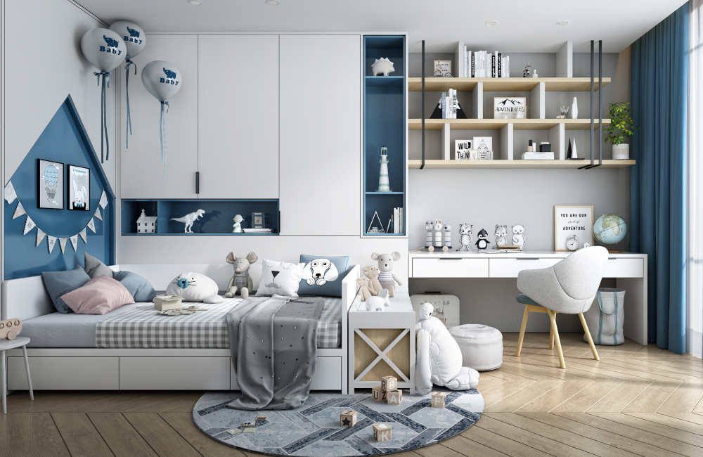 海格家居全屋定制儿童房效果图大赏