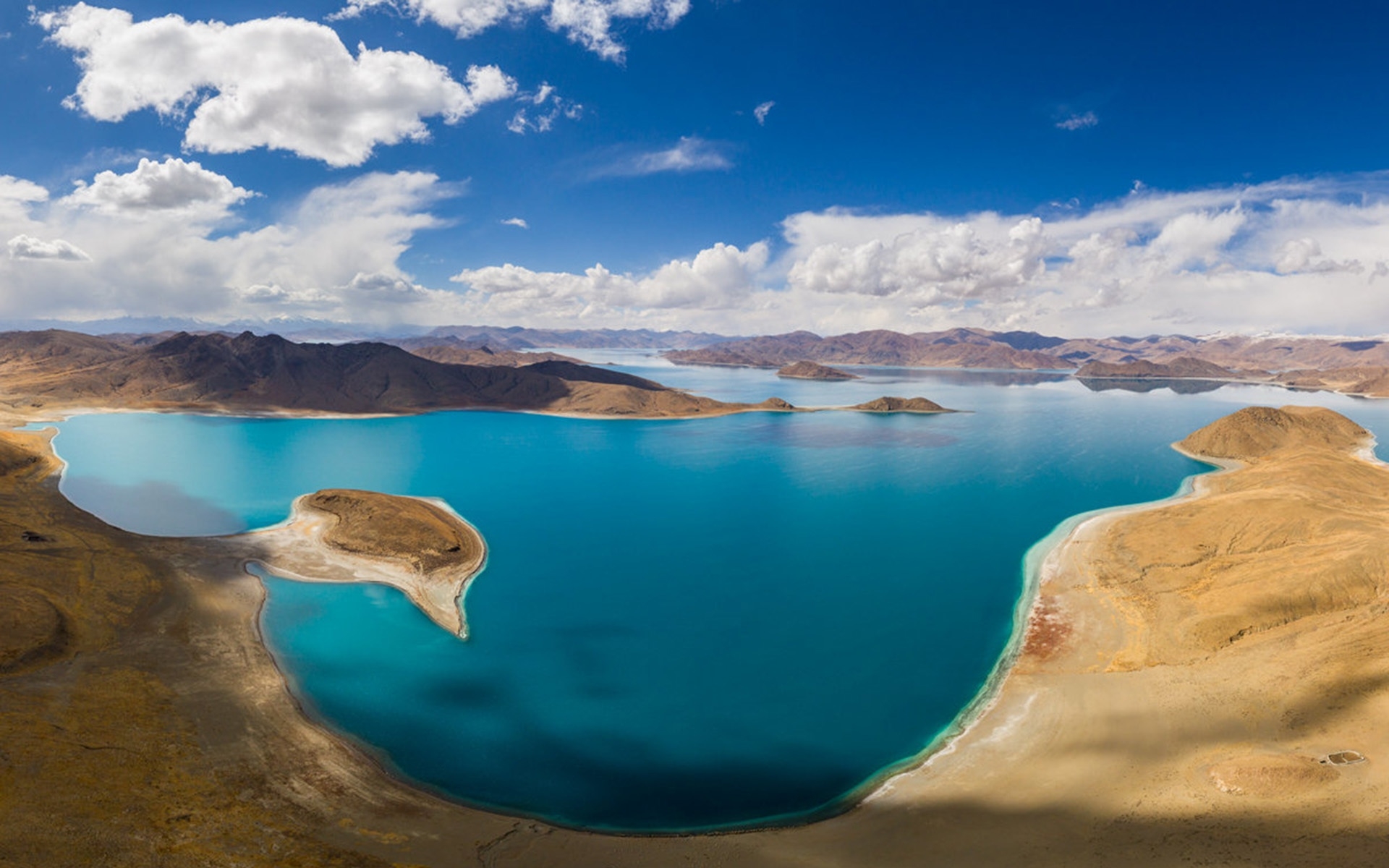 西藏羊湖风景壁纸