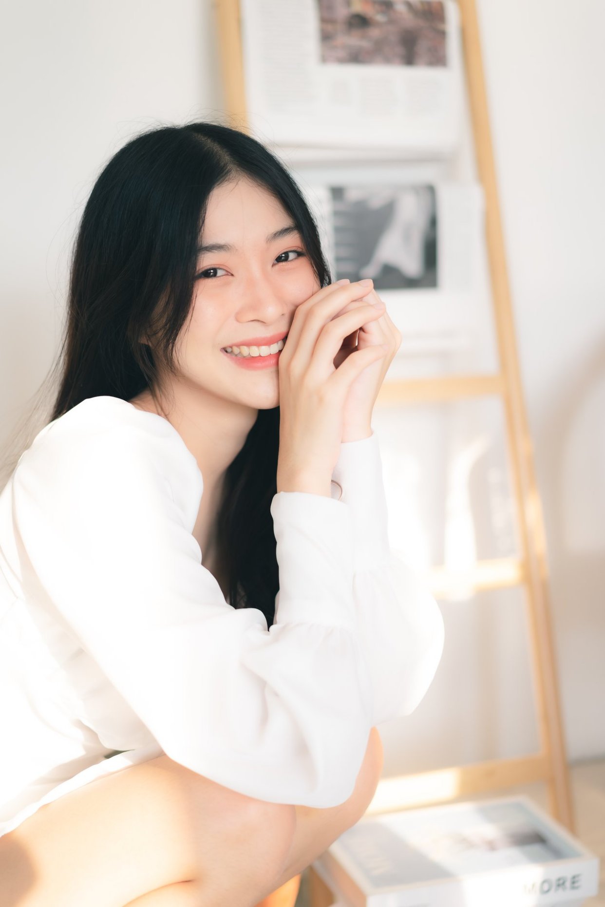 纯真少女,我觉得最好看的不是她的容颜,而是笑容