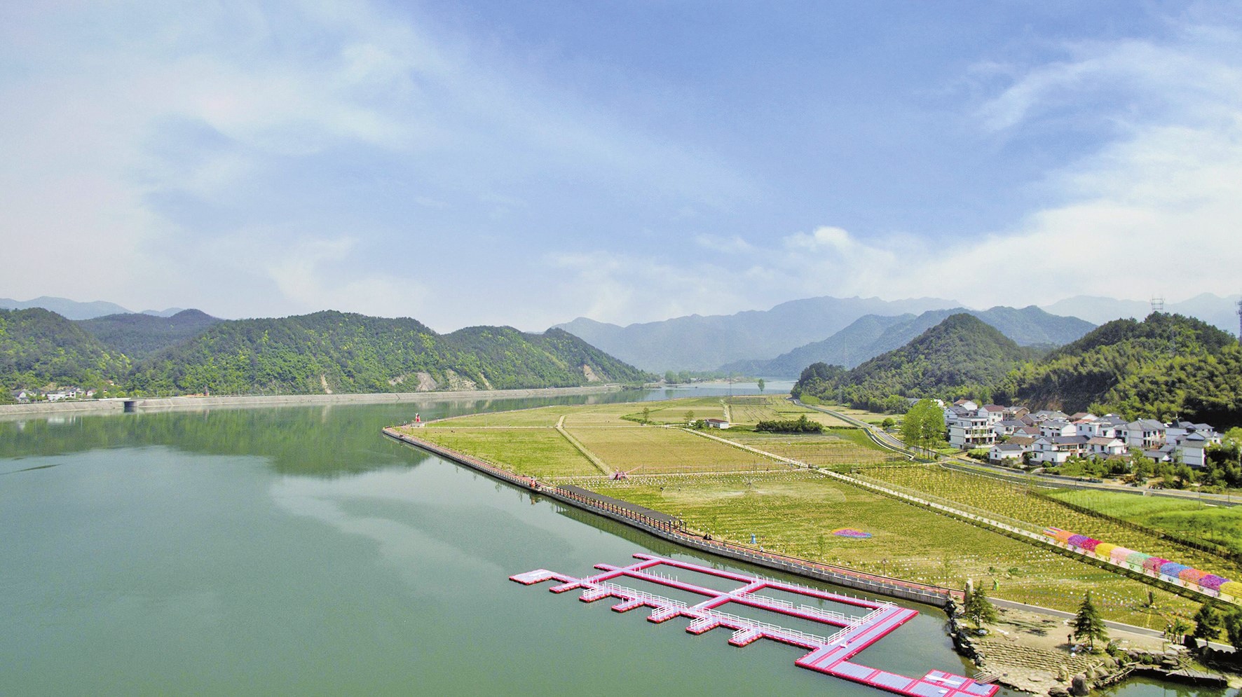 富阳富春山居图实景地图片