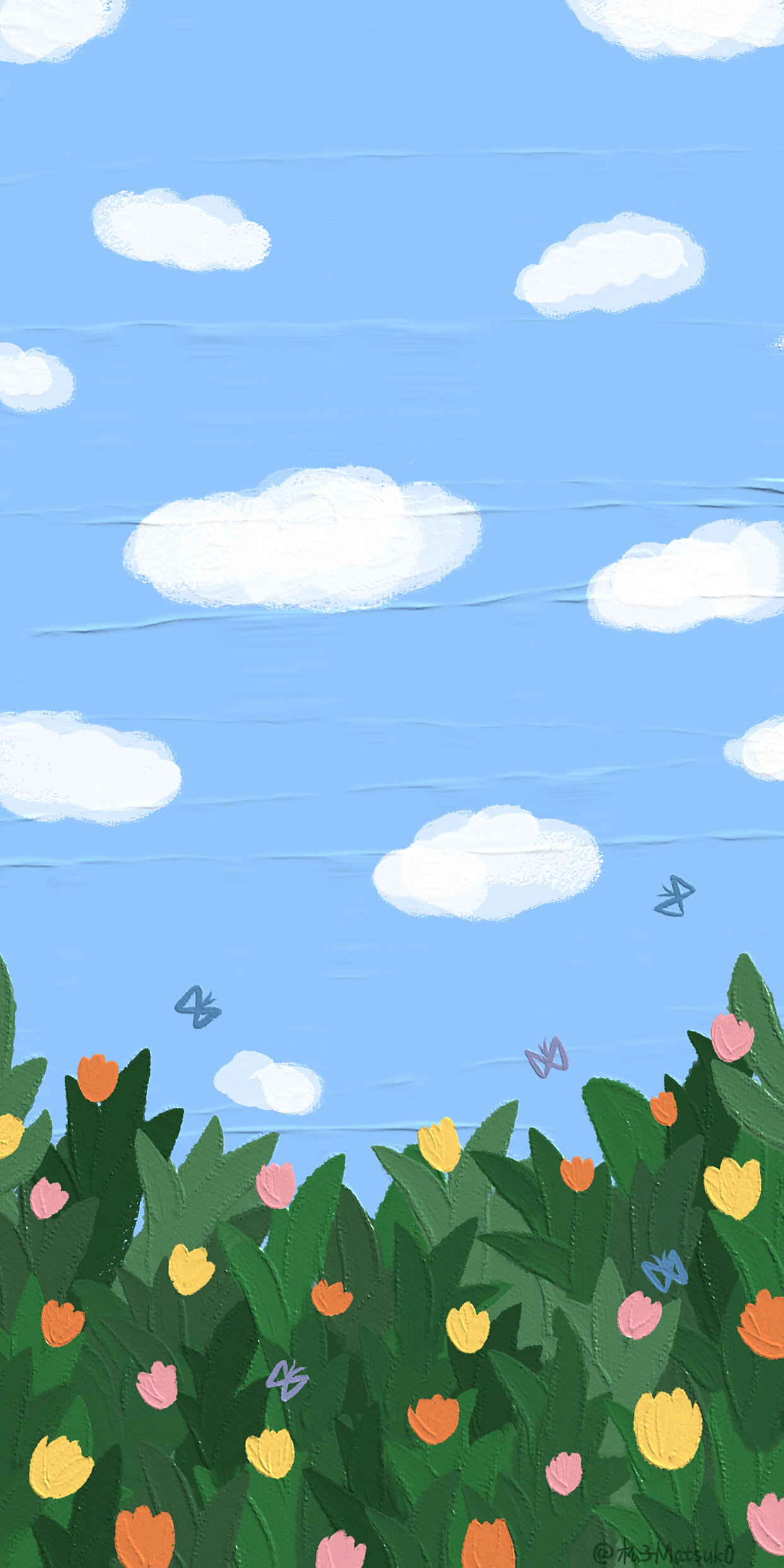 精选清新治愈油画风插画,特别适合做锁屏壁纸