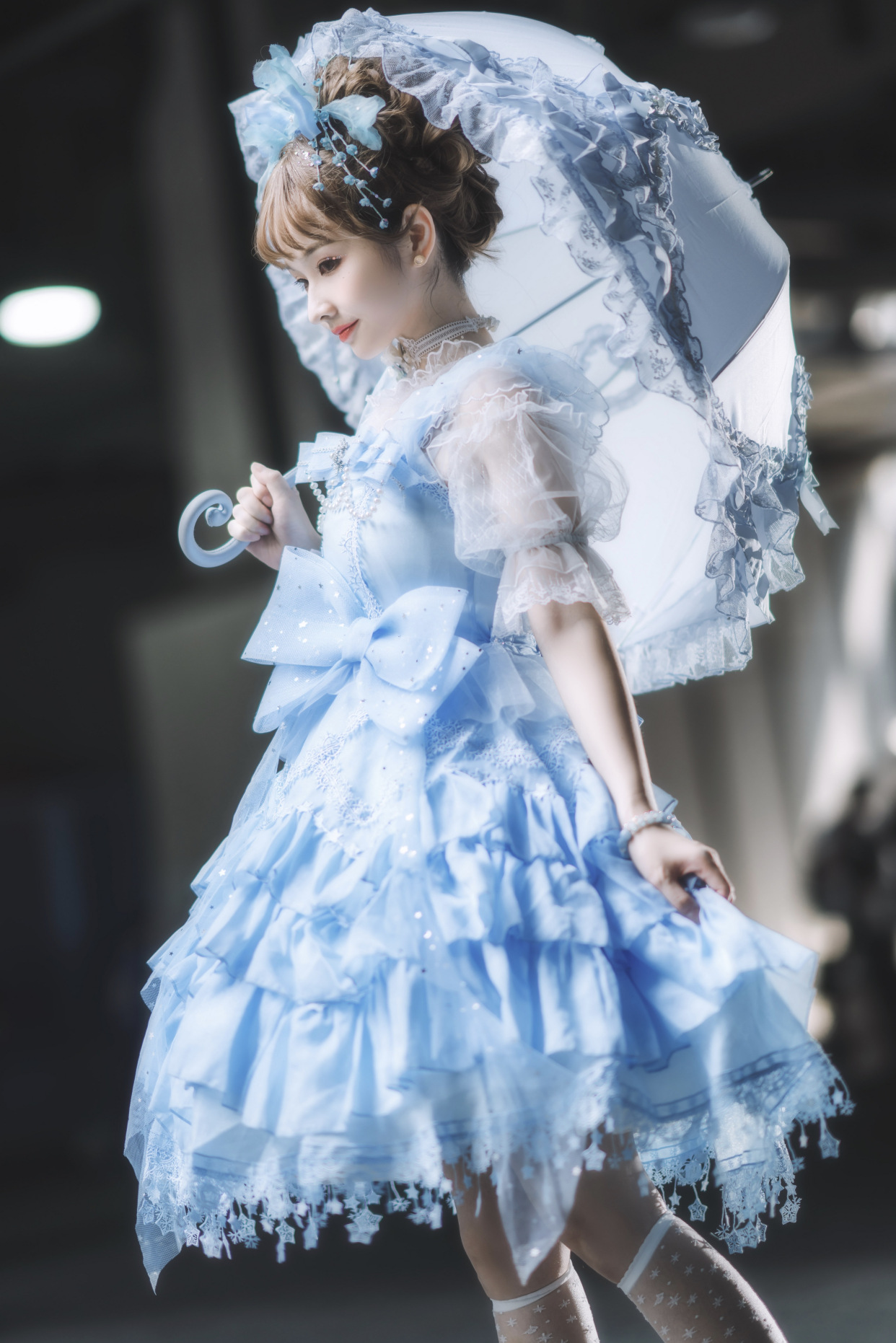 崖儿·好仙的蓝色lolita