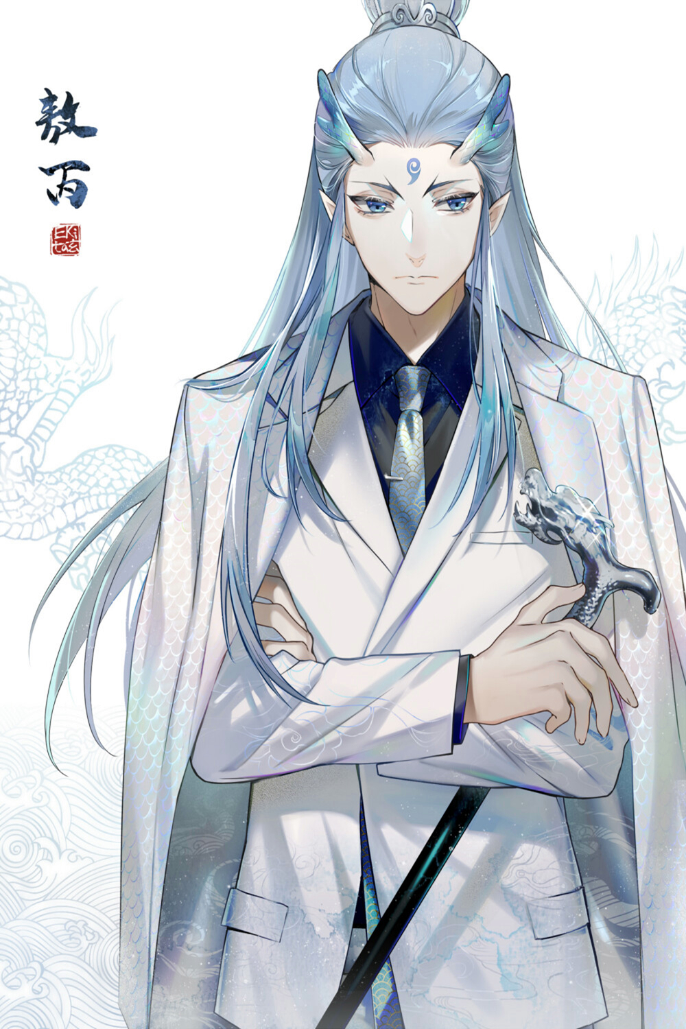 日漫禁欲系男主精美插图合集!不敢上战场的勇士不是一个好男人