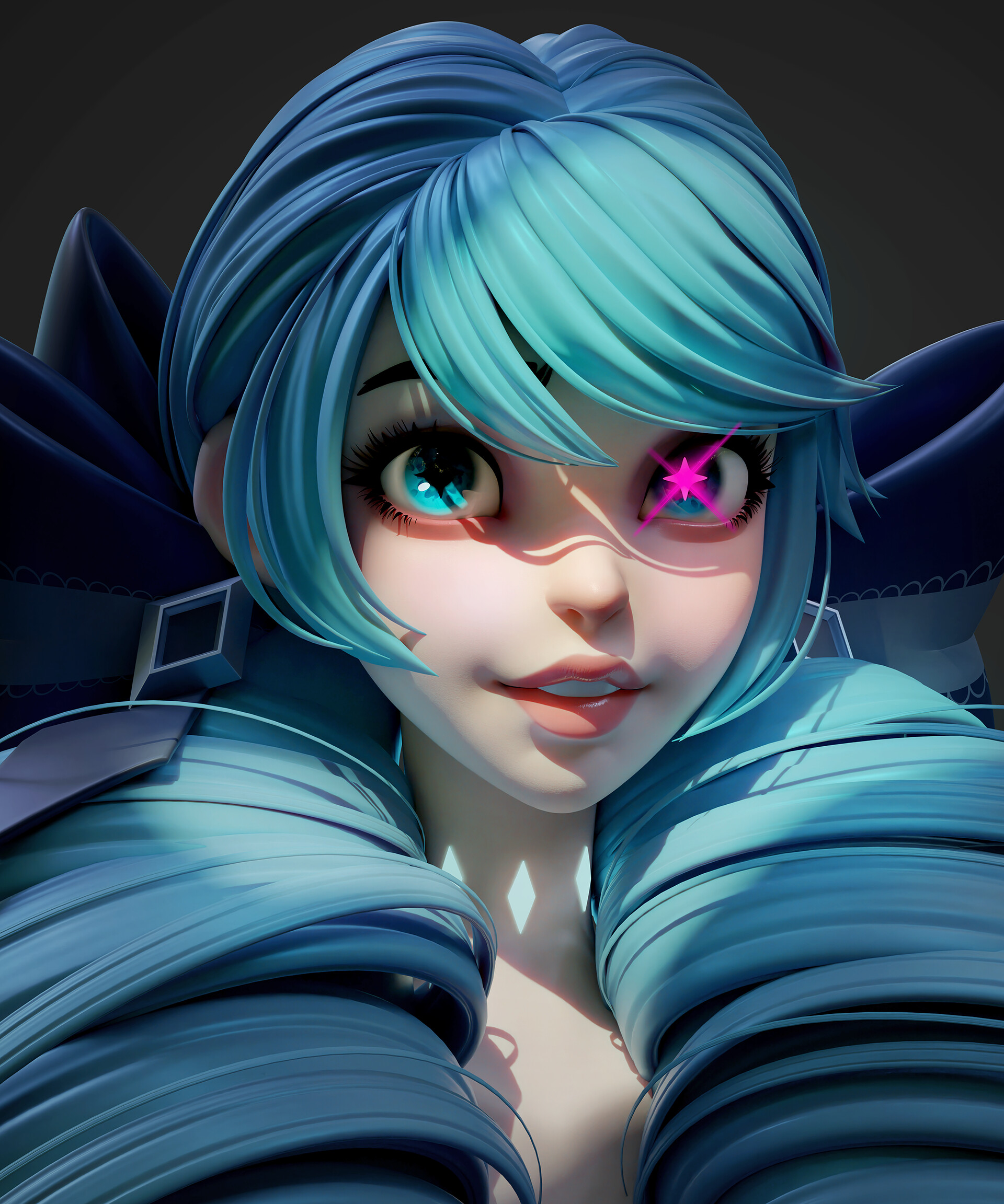 不错的一组3d人物建模作品!造型漂亮细节到位