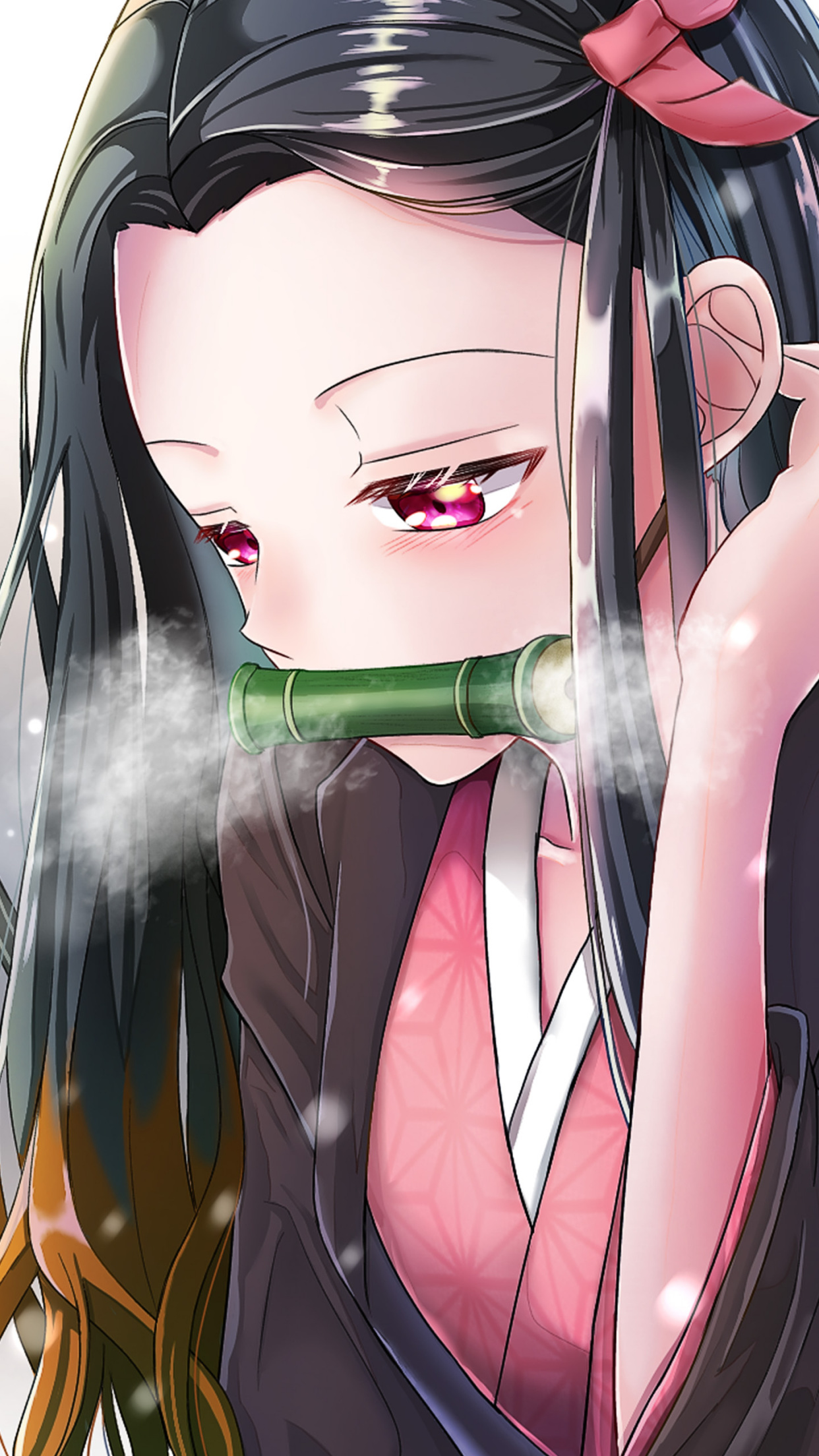 祢豆子高清手机壁纸分享,她美丽的身影说明鬼灭之刃不缺女人味吧