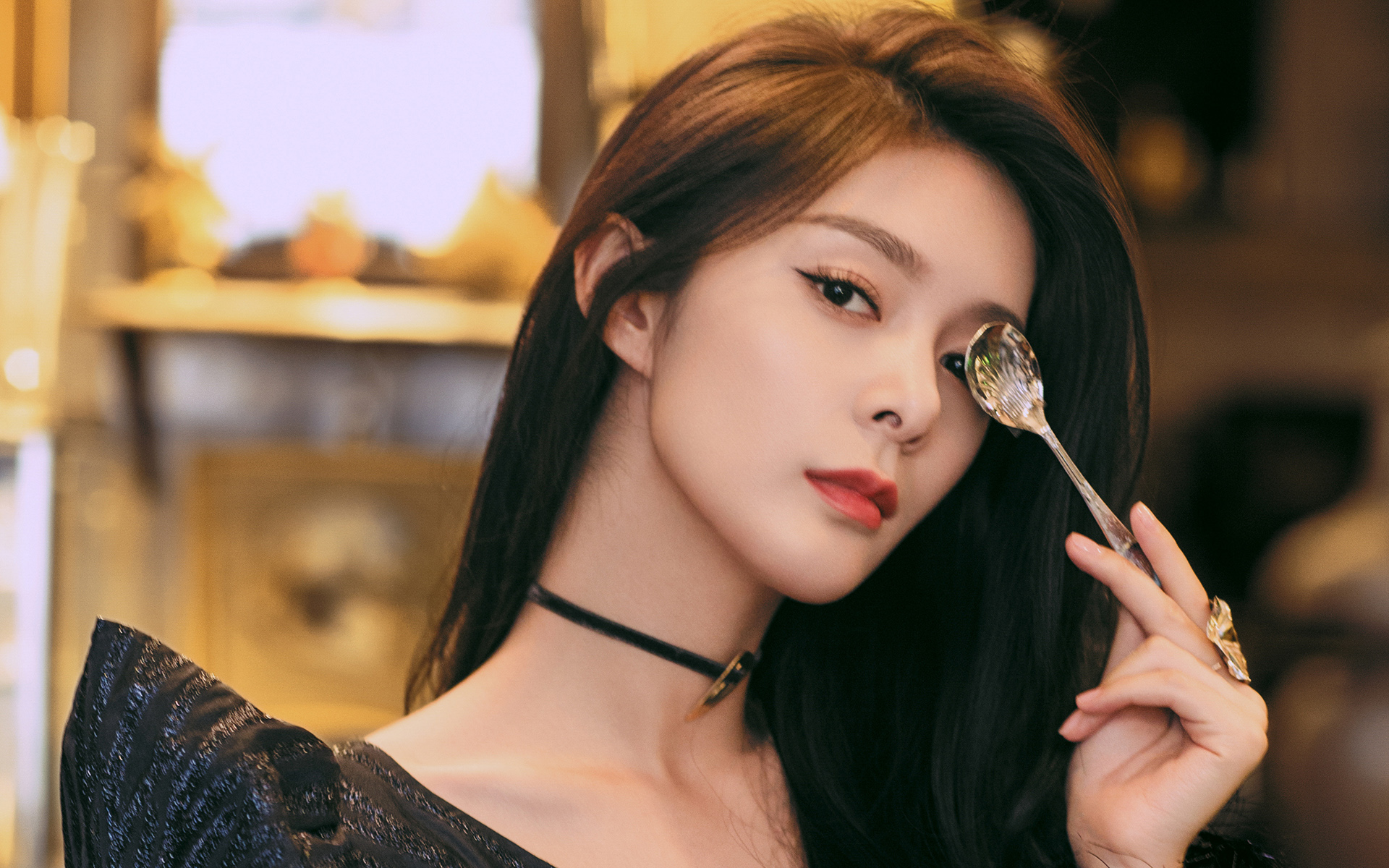高清无水印,美女歌手傅菁桌面壁纸(10张)