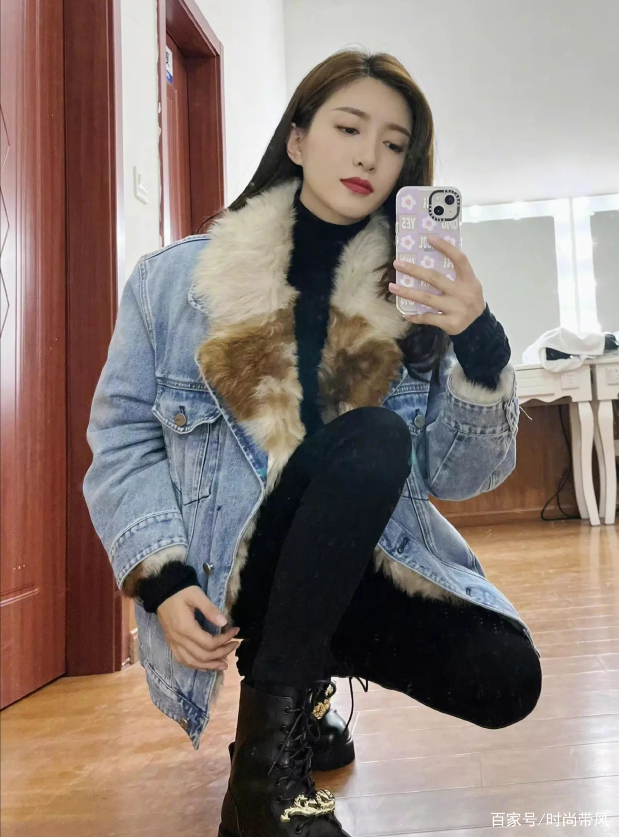 包含江疏影巴宝莉羊羔毛外套的词条
