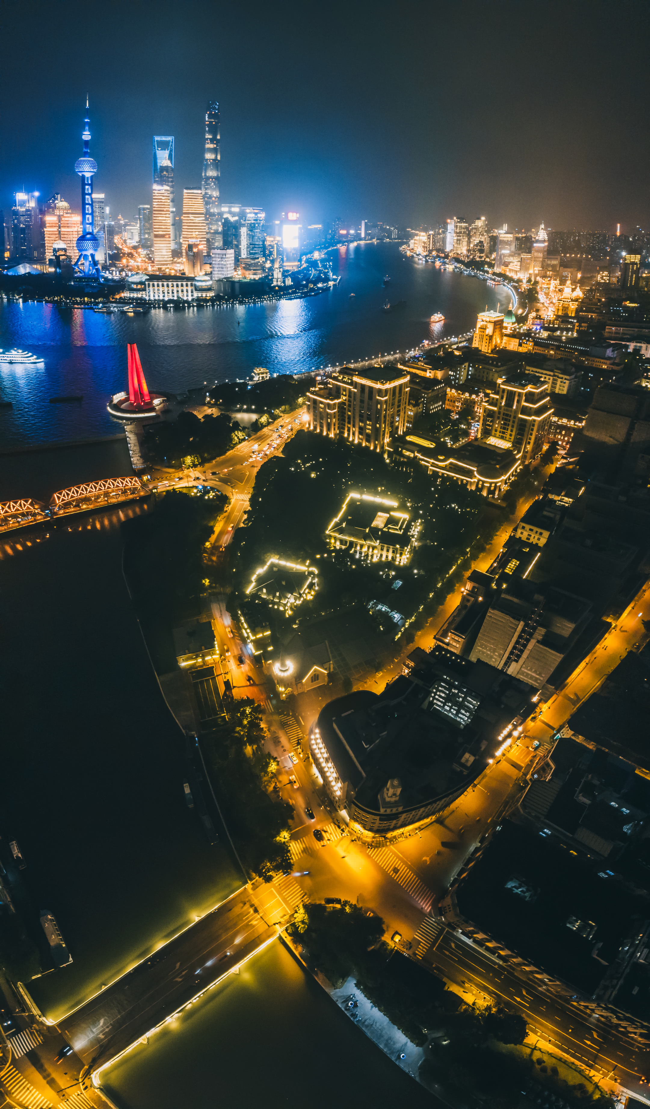 航拍魔都城市脉络