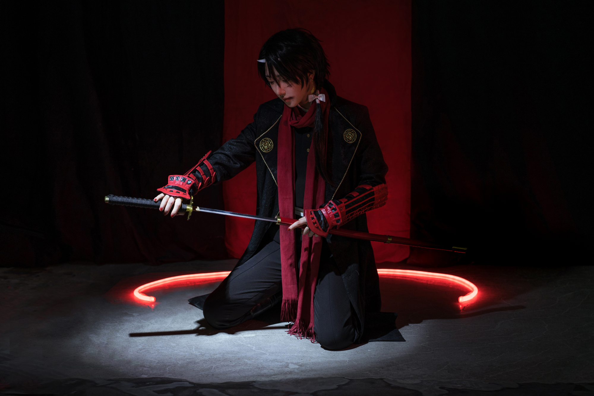 《刀剑乱舞》加州清光cosplay,暗堕版的清光有没有帅到你