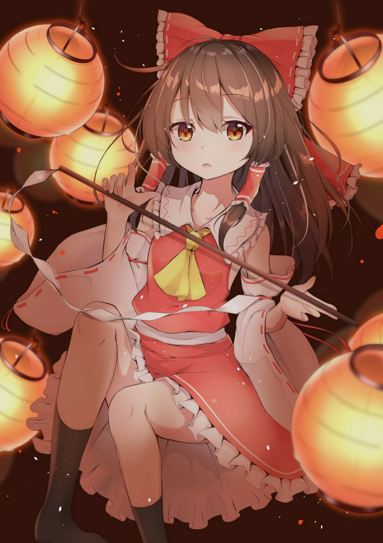 动漫壁纸②:博丽灵梦~在线发符