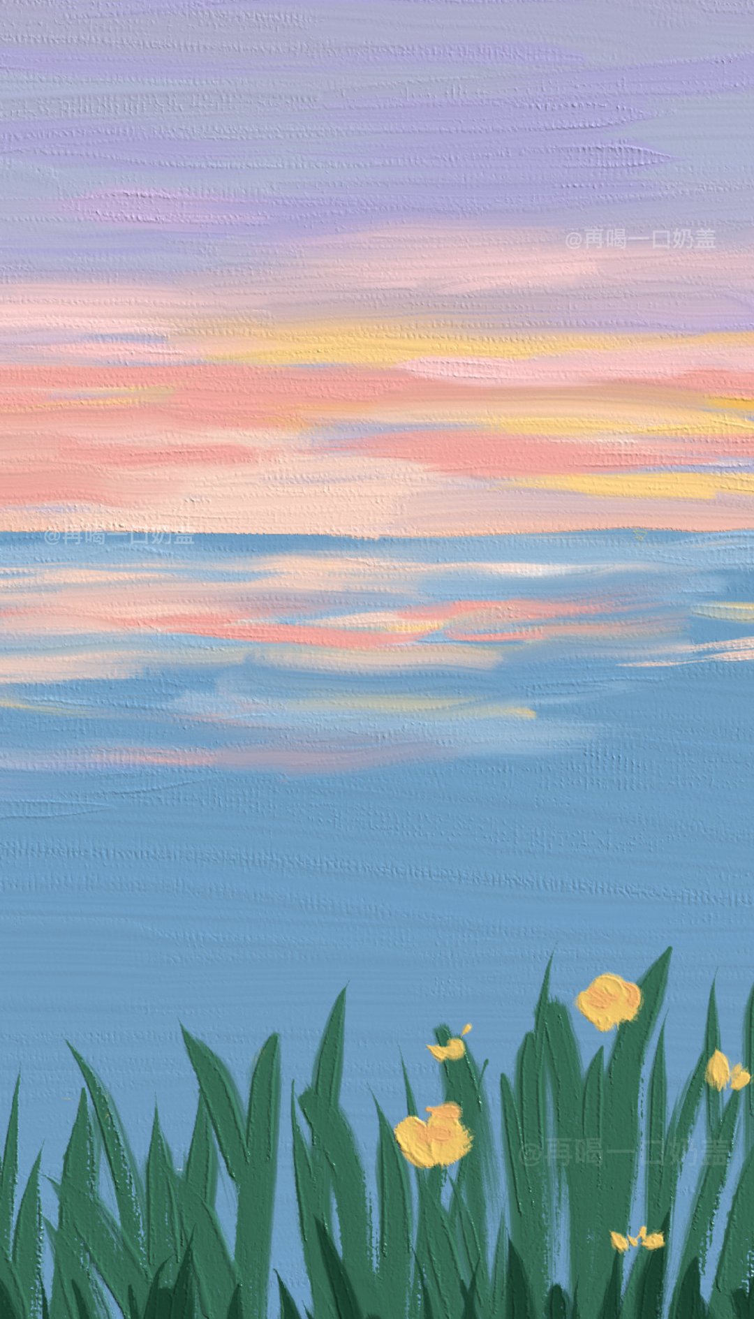 清新唯美油画质感壁纸,这画风绝了