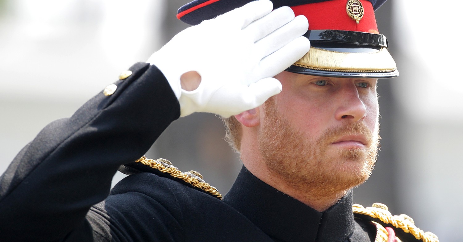 英国哈里王子戎装照