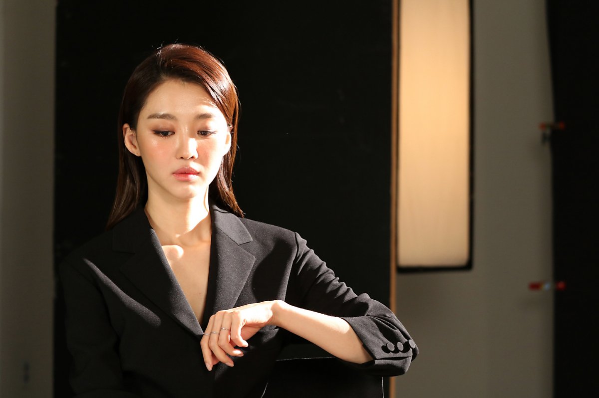 张熙珍 广告画报拍摄现场