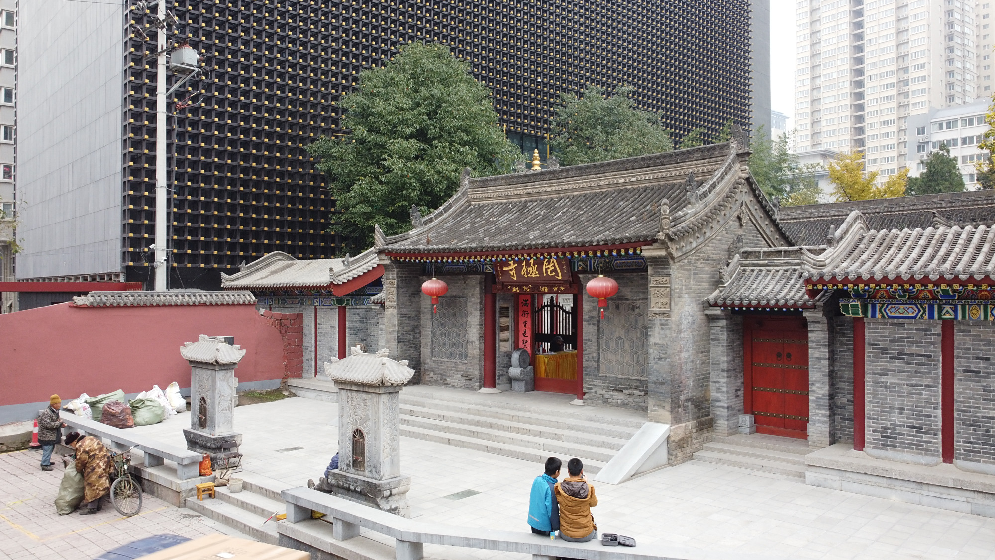 唐皇家寺院罔极寺风景随拍