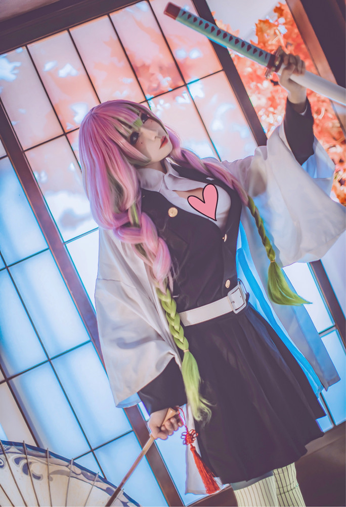 鬼灭之刃恋柱cos,和风神级还原