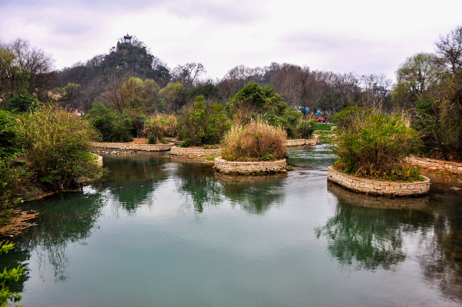 贵州贵阳花溪公园风景