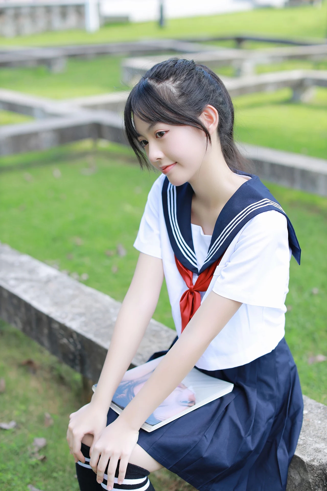 女孩清新jk制服摄影