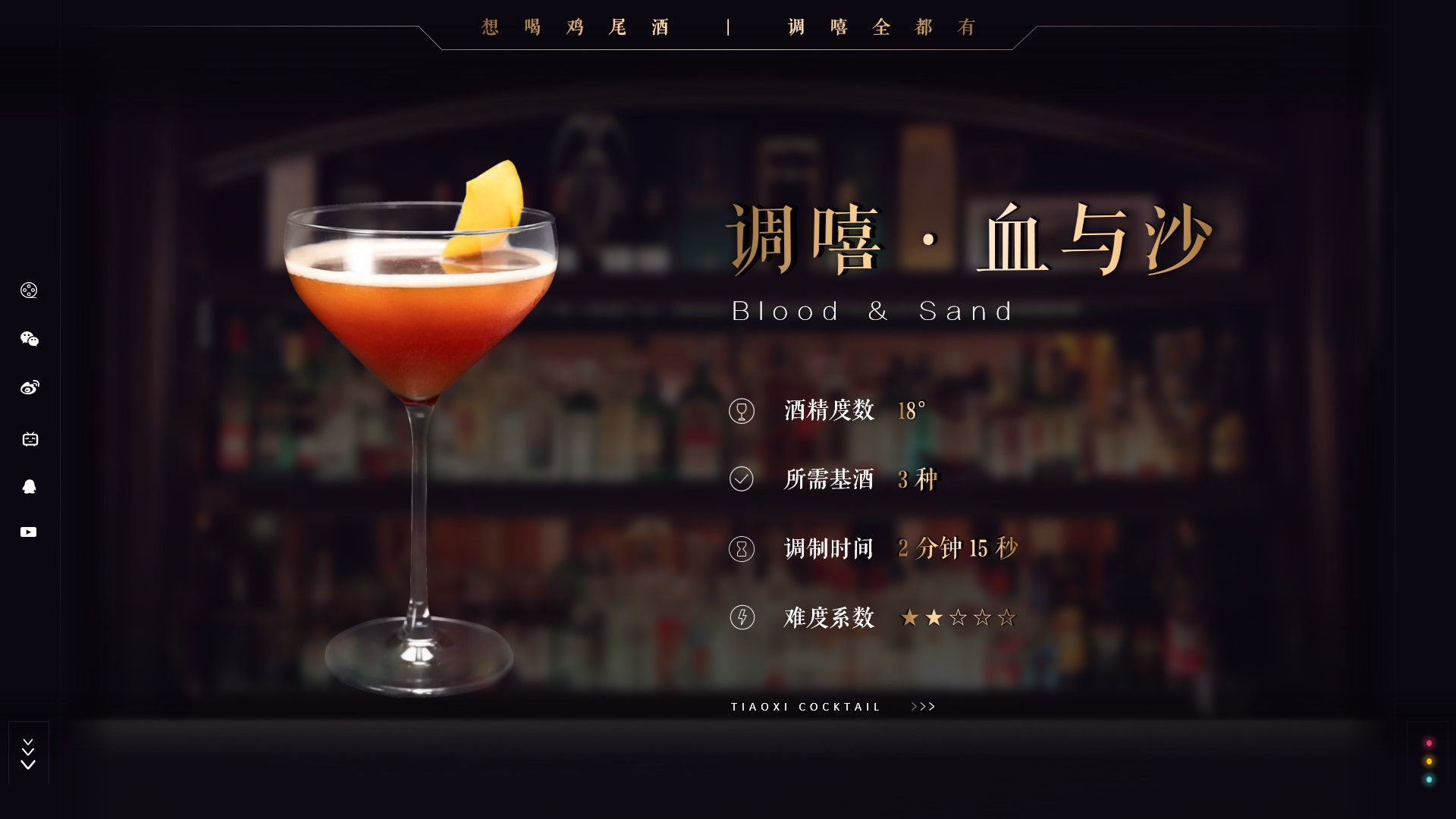 「调嘻鸡尾酒」第100集 - 血与沙