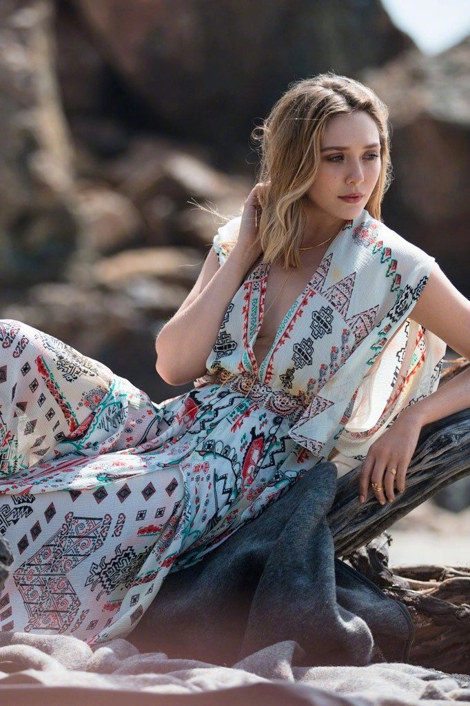 奥妹elizabeth olsen《the edit》杂志拍摄的一组写真