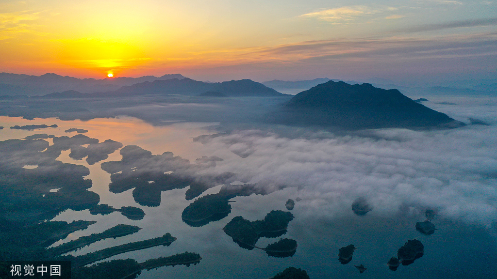 千岛湖俯瞰全景的地方图片