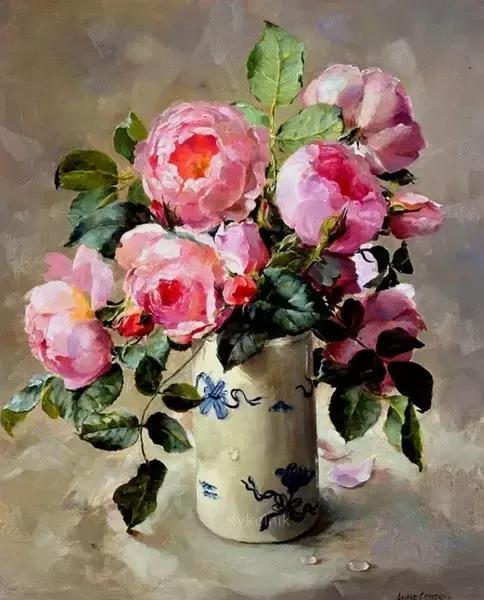 英国女画家anne cotterill(安妮·考特瑞尔)花卉作品欣赏