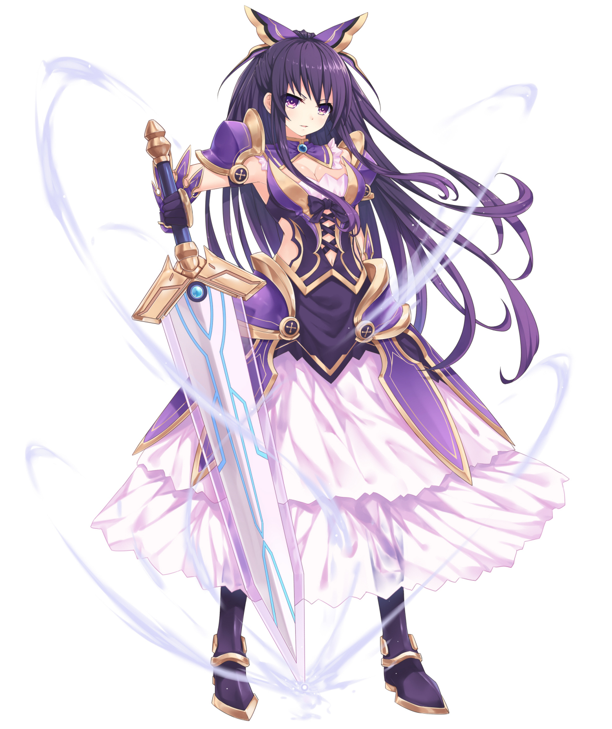 日漫《约会大作战》中女神公主"夜刀神十香"的高清插画壁纸