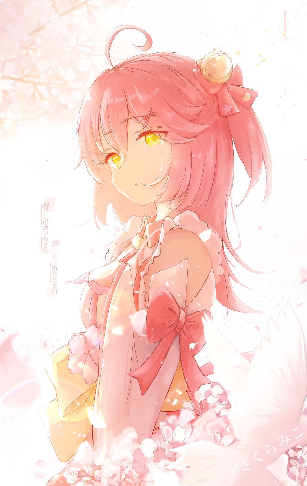 动漫壁纸 粉白系少女 画师 mizuki