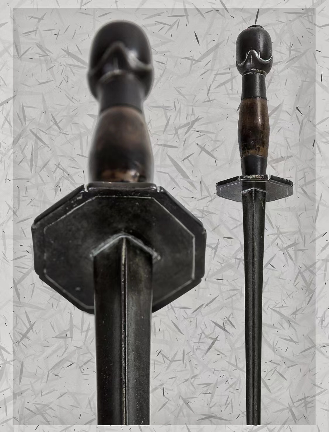 明 八角档凹面长铁锏