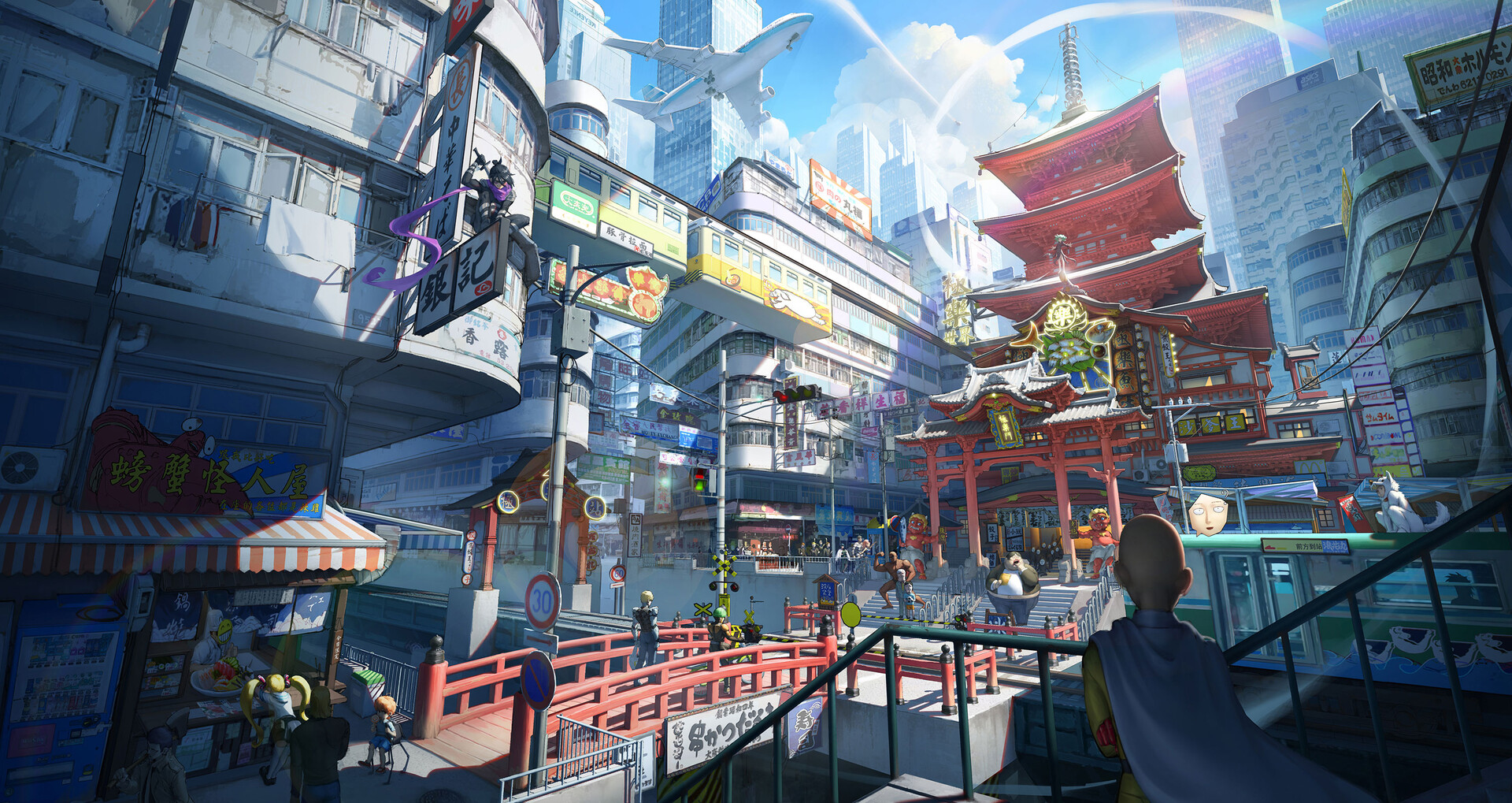 一组高质量场景插画作品欣赏!题材多样细节绘制十分精美!