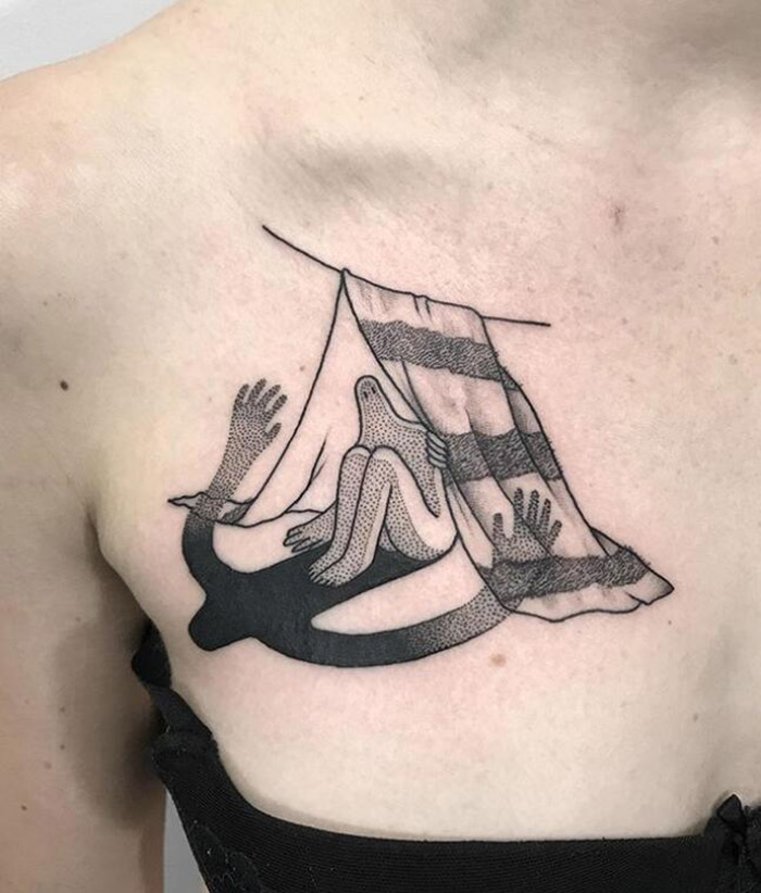 趣味无限的想象力 创意十足的黑白小纹身(一)