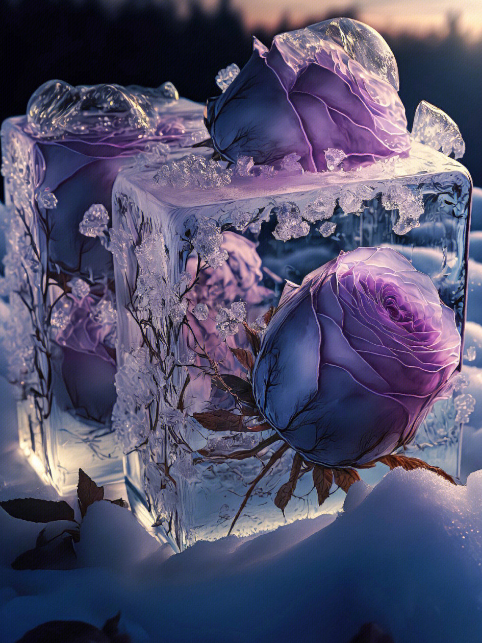 冰封的玫瑰