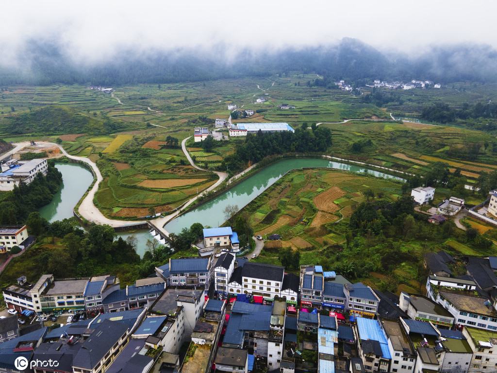 飞阅黔北老街之——土溪集镇