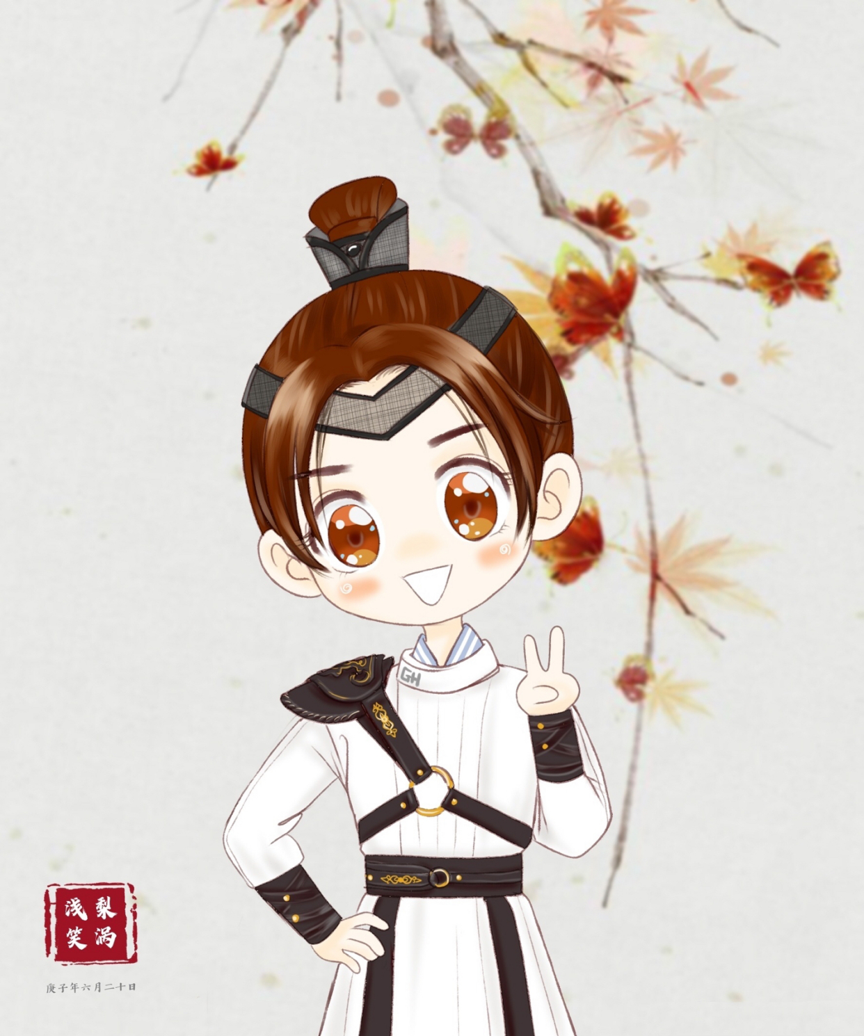 古风动漫q萌人物 漂亮书生