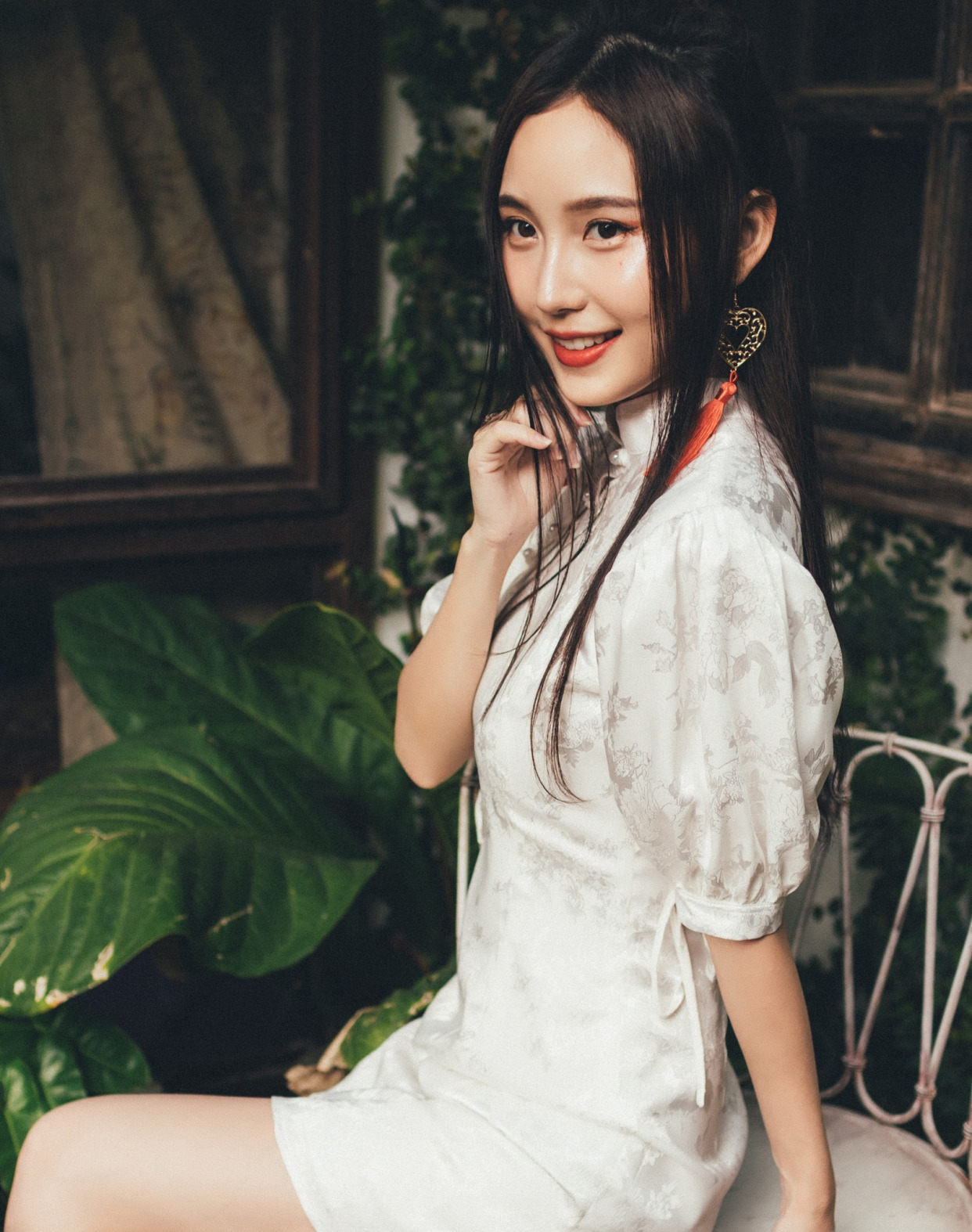 高雅中国风,旗袍文化,清纯美少女
