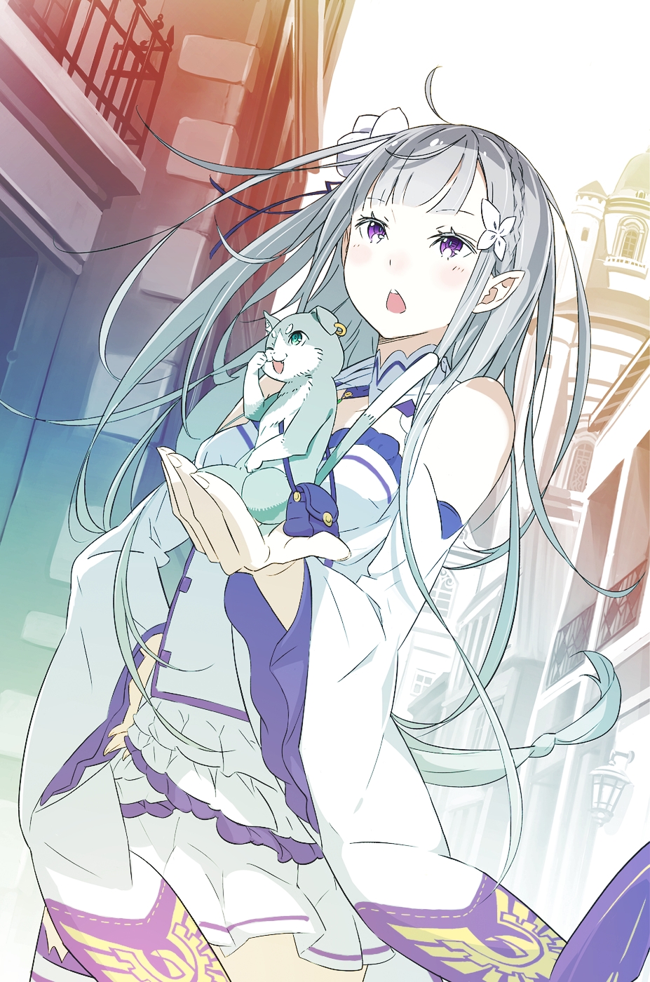 日漫轻小说《re从零开始的异世界生活》女主角爱蜜莉雅的高清插画