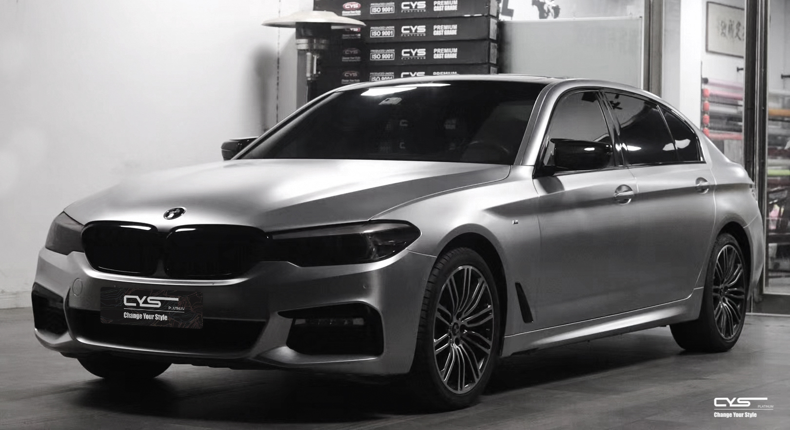 宝马5系 电光金属钛银pm190