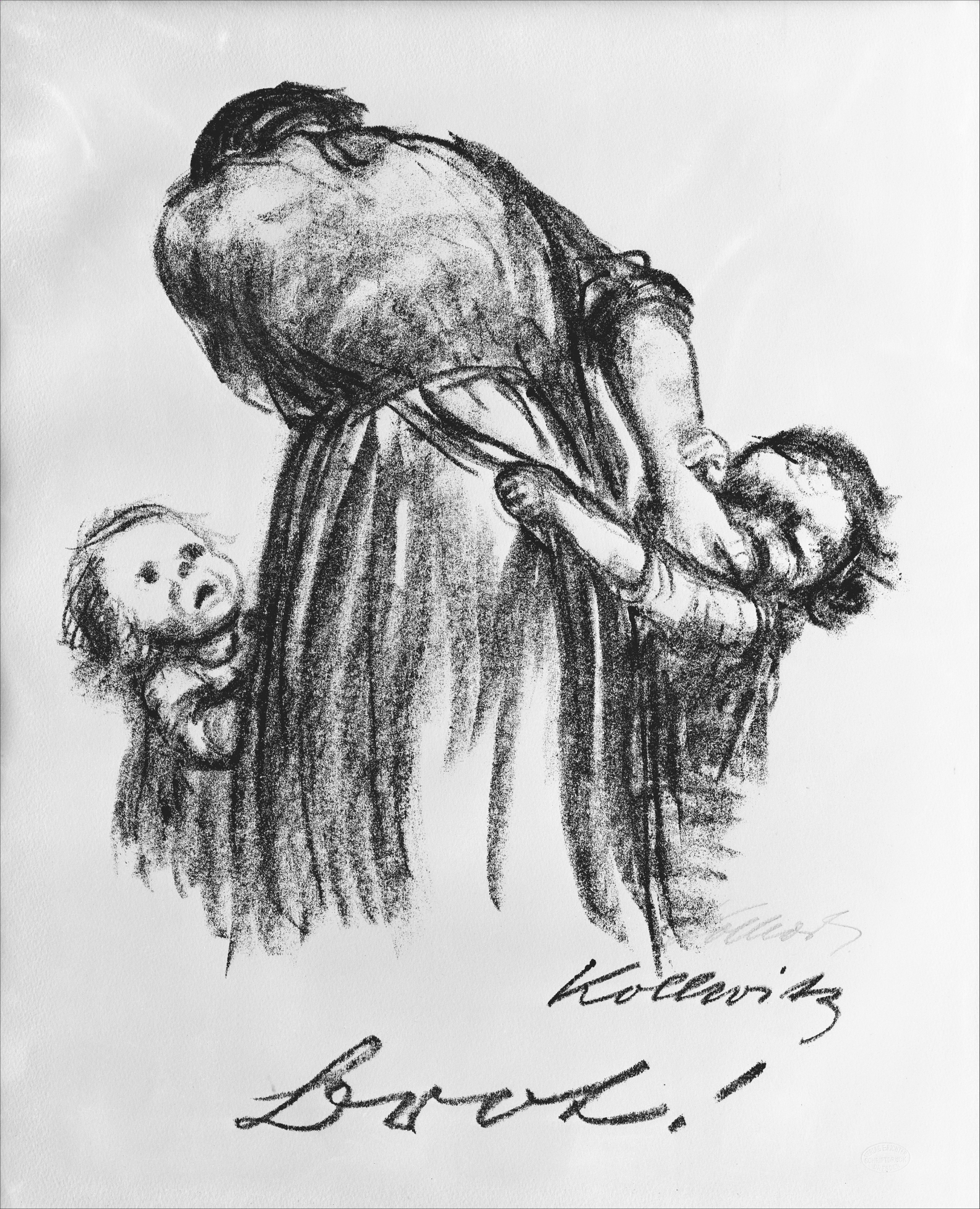 珂勒惠支作品,珂勒惠支版画,德国画家珂勒惠支作品风格赏析