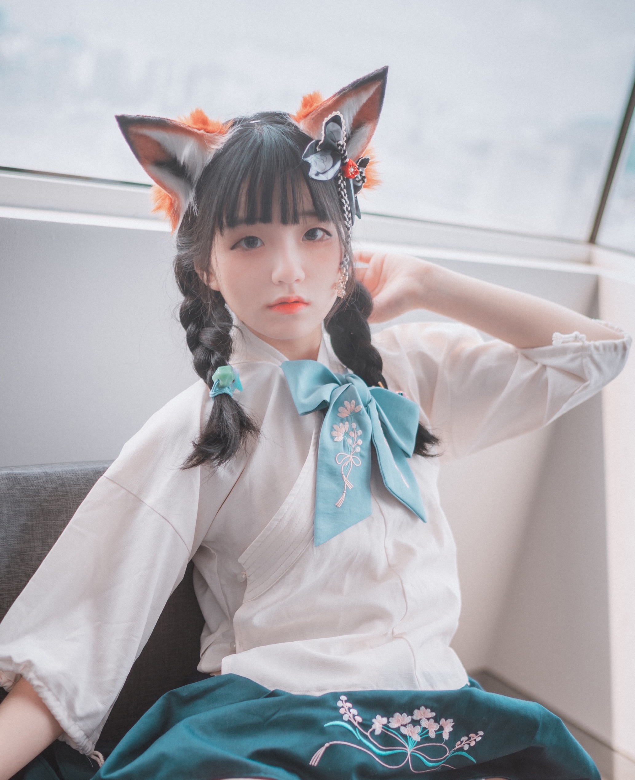 cosplay欣赏丨狐娘jk·kitune in hanfu丨jenny