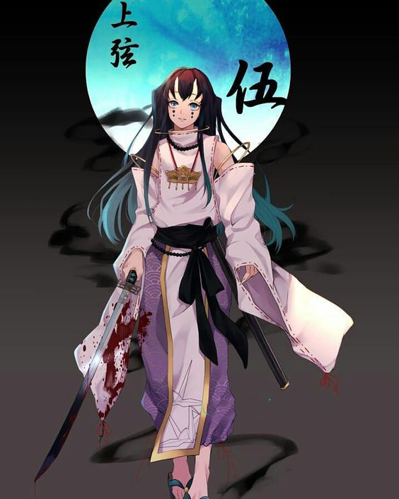 鬼灭之刃:人物角色美图精选,"咬竹子"炭治郎的造型可爱