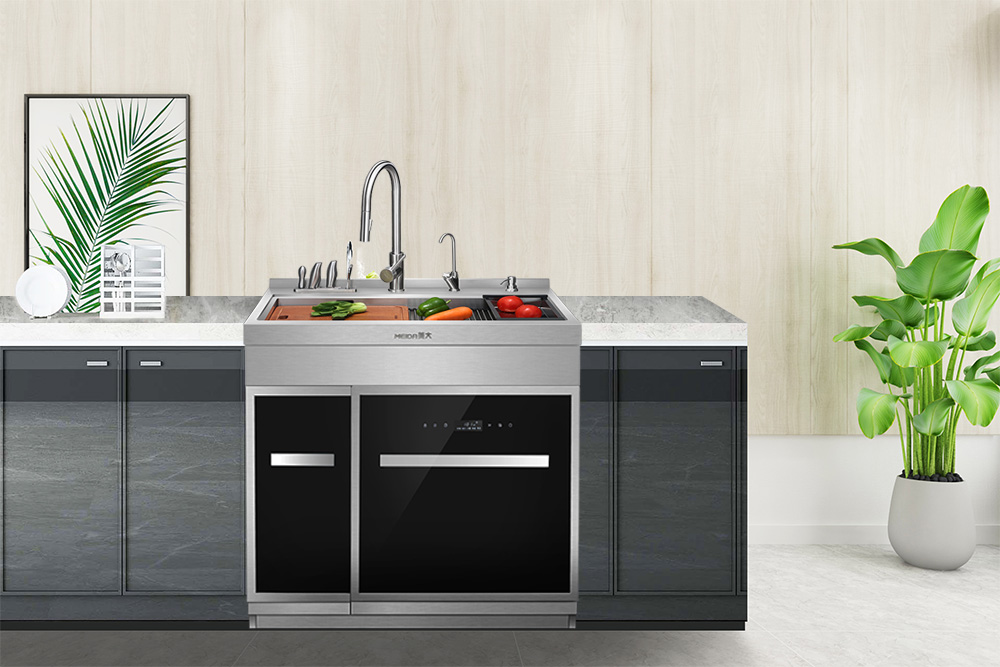 美大集成水槽洗碗机mjs-900jx图赏:专为中餐重油量身打造