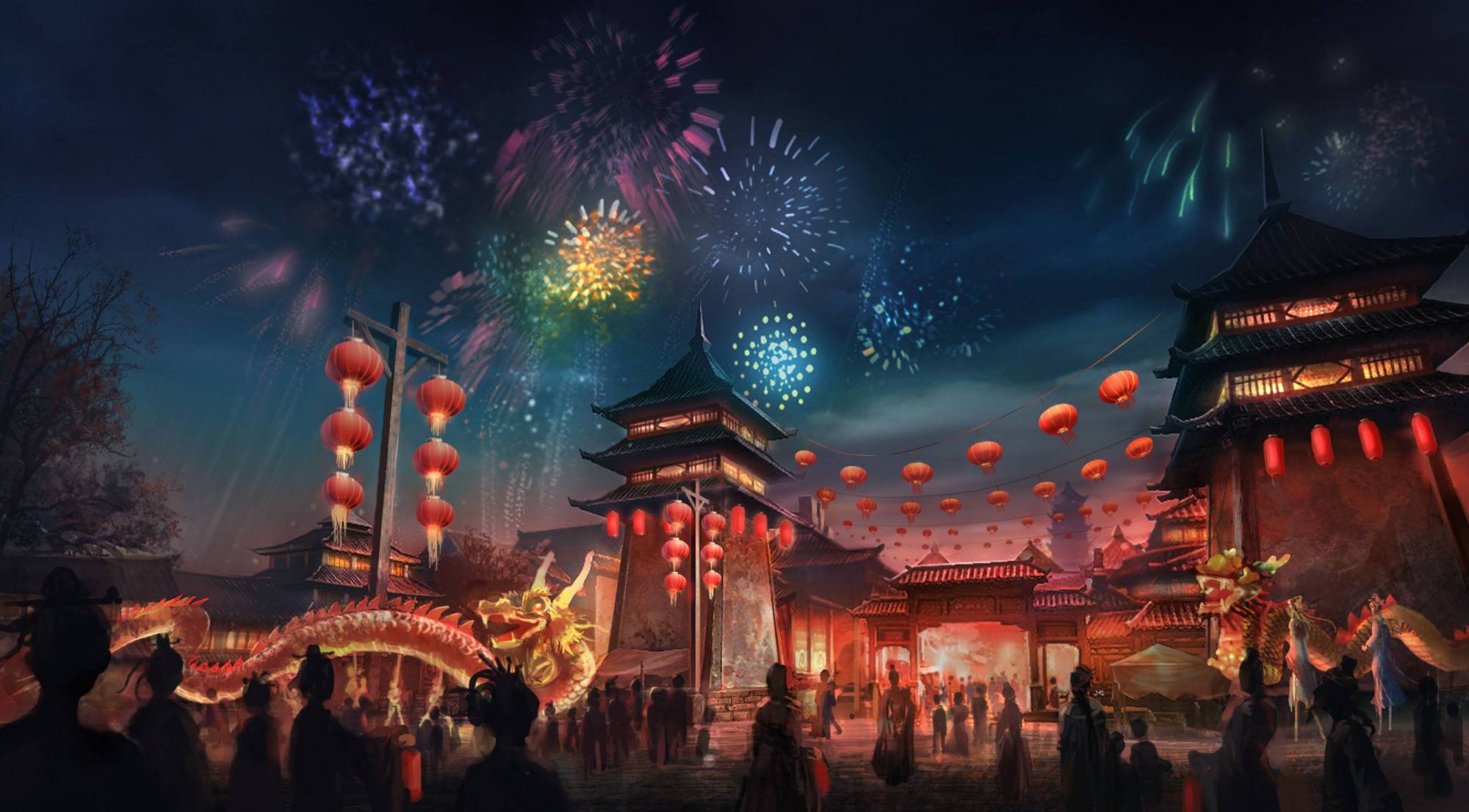 一组最美古风桌面壁纸,那人却在灯火阑珊处