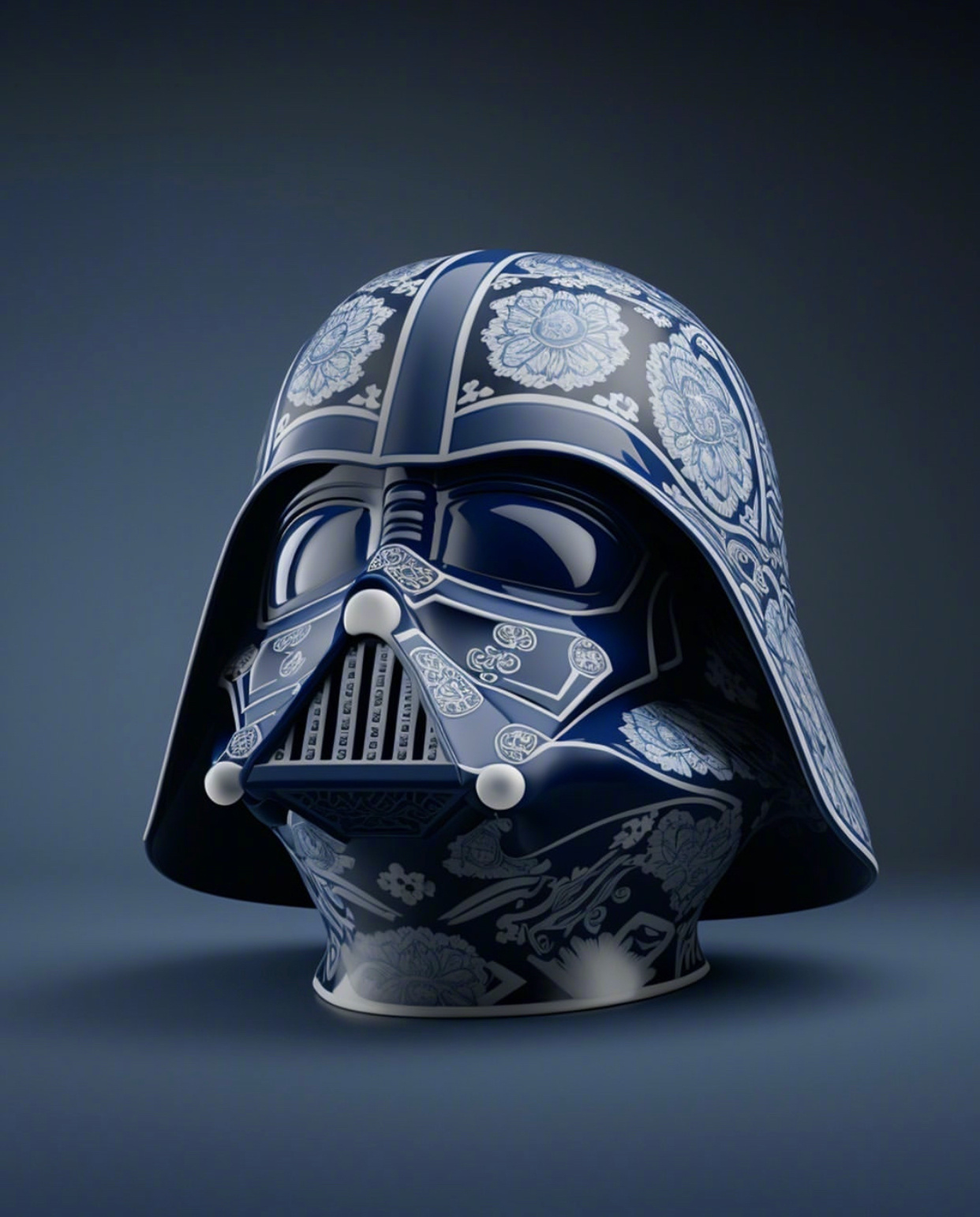 如果超级英雄们的面具盔甲由青花瓷打造