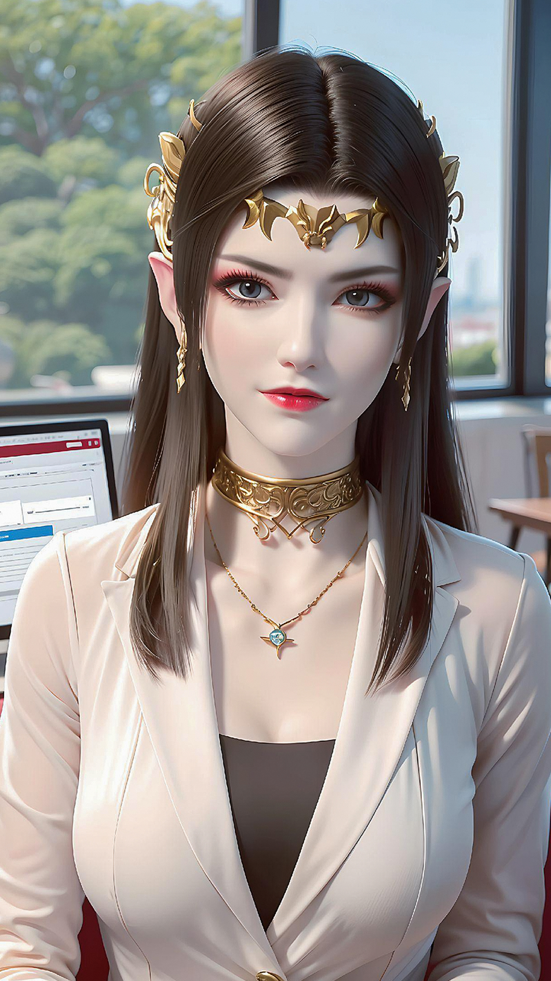 《斗破苍穹》美杜莎ai手机壁纸:霸气女王秒变温柔小女人