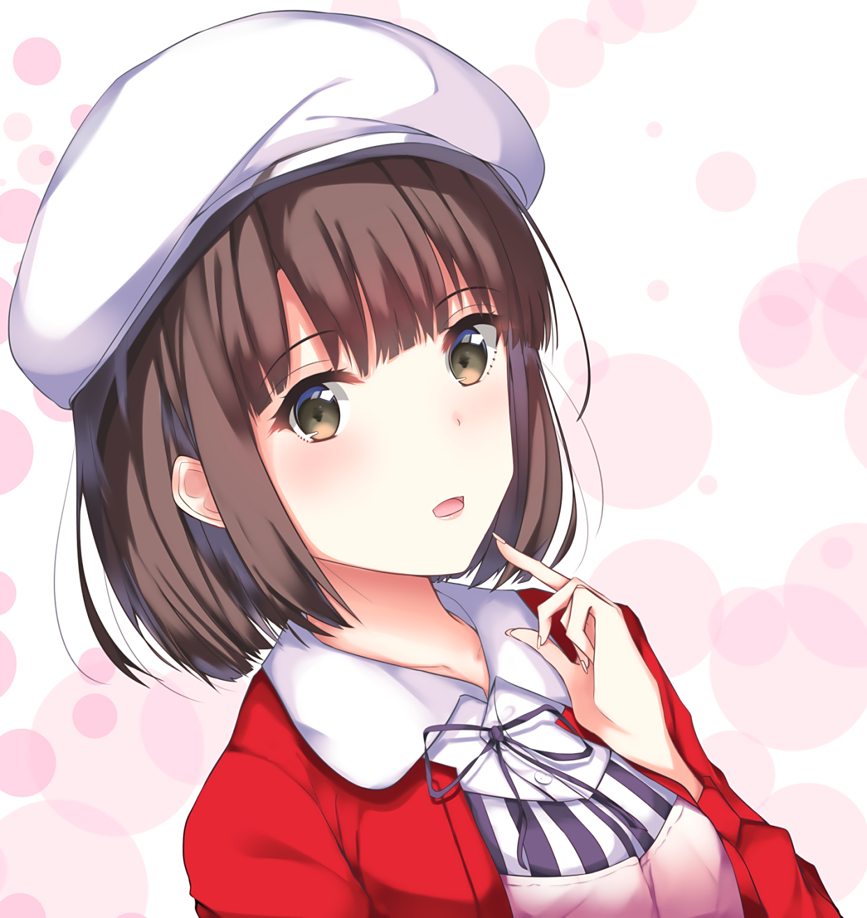 加藤惠的高清插画壁纸,她是日漫《不起眼女主角培育法》中人物