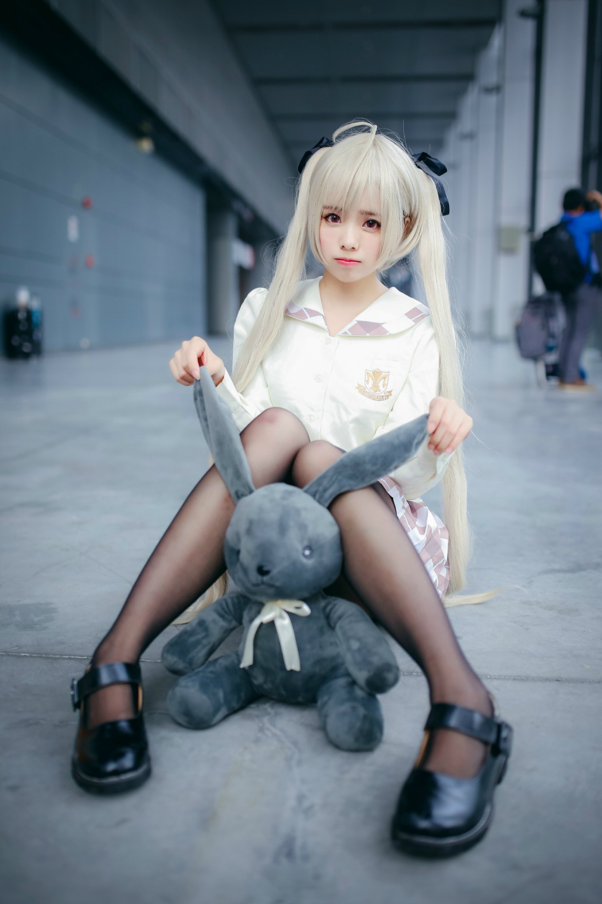 漫展现场,白丝控福利第二十弹!fate的黑贞,穹妹的黑丝,我好了