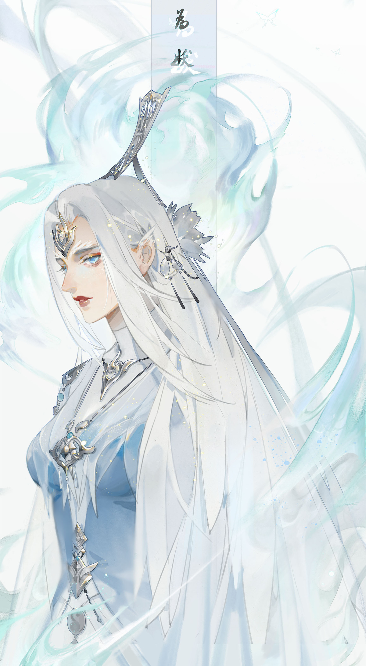 画风精美的一组"古风"人物插画作品欣赏!造型相当美型的大作!